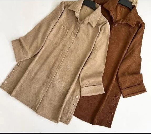 تونیک مخمل کبریتی ساده