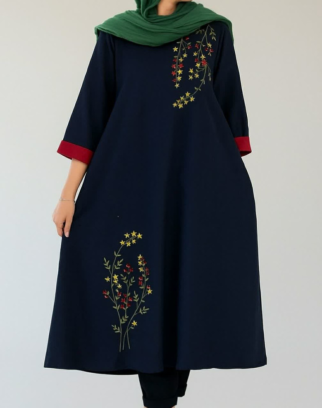 کفتان مخمل گلدوزی