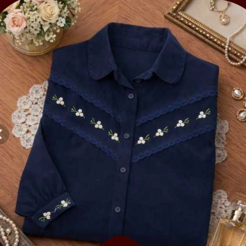 تونیک مانتو الیاف طبیعی مدل گلسا گلدوزی شده