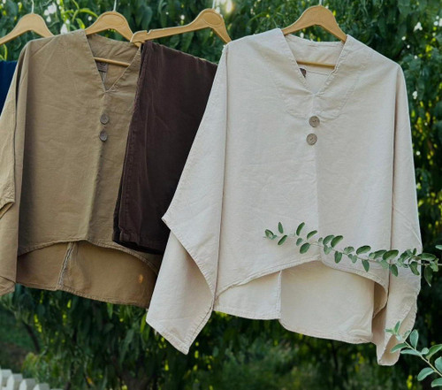 پانچ الیاف طبیعی تک دکمه