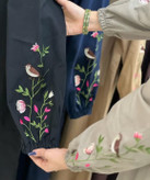 کفتان پرنده آستین گلدوزی شده