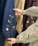 کفتان پرنده آستین گلدوزی شده