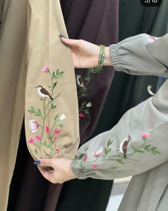 کفتان پرنده آستین گلدوزی شده