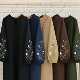 کفتان پرنده آستین گلدوزی شده