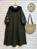 کفتان پرنده آستین گلدوزی شده